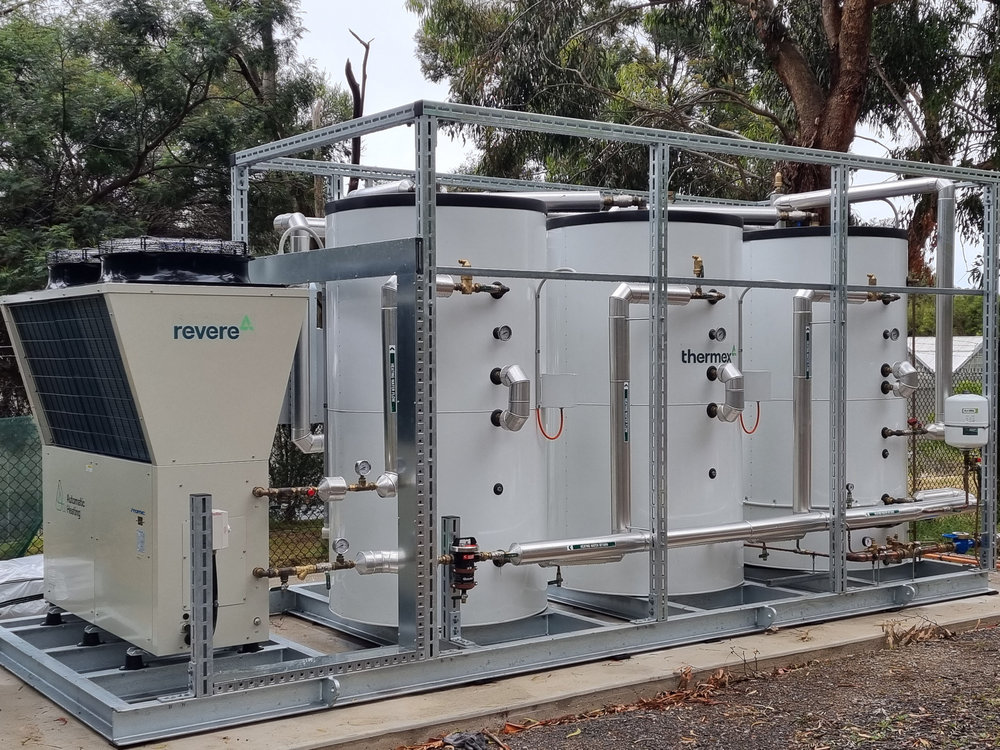 Revere CO2 Heat Pump with Thermex tanks